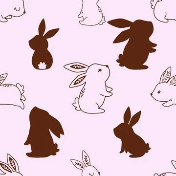 Seamless repeating pattern celebrating festive easter during spring Illustrazione stock
