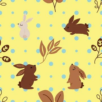 Seamless repeating pattern celebrating festive easter during spring Illustrazione stock