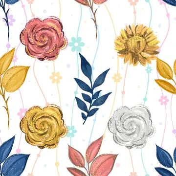 Seamless repeating pattern celebrating festive easter during spring 스톡 일러스트