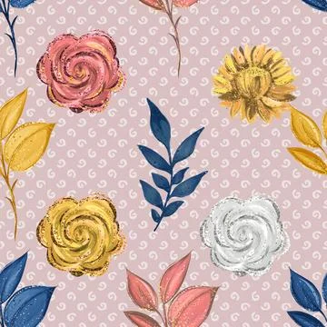 Seamless repeating pattern celebrating festive easter during spring イラスト素材