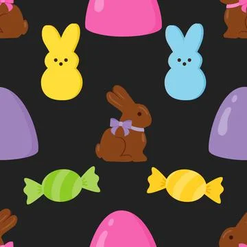 Seamless repeating pattern celebrating festive easter during spring Stock Illustration