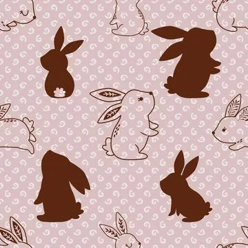 Seamless repeating pattern celebrating festive easter during spring Stock Illustration