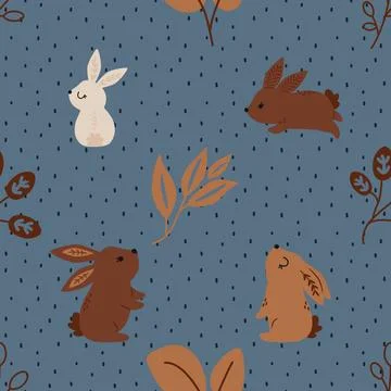 Seamless repeating pattern celebrating festive easter during spring 스톡 일러스트