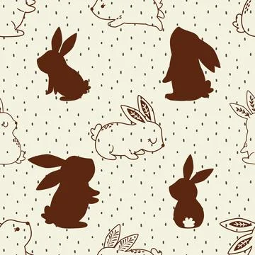 Seamless repeating pattern celebrating festive easter during spring Illustrazione stock