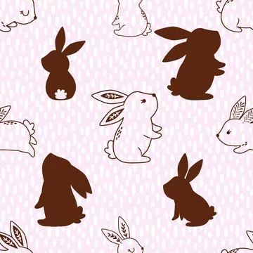 Seamless repeating pattern celebrating festive easter during spring 스톡 일러스트