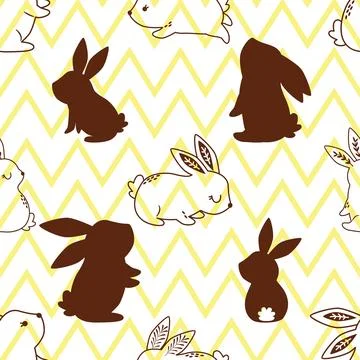 Seamless repeating pattern celebrating festive easter during spring 스톡 일러스트