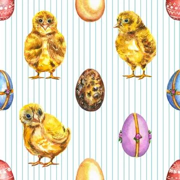 Seamless repeating pattern celebrating festive easter during spring 스톡 일러스트