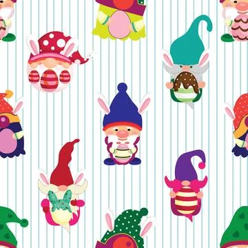 Seamless repeating pattern celebrating festive easter during spring Stockillustratie