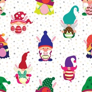 Seamless repeating pattern celebrating festive easter during spring Illustrazione stock