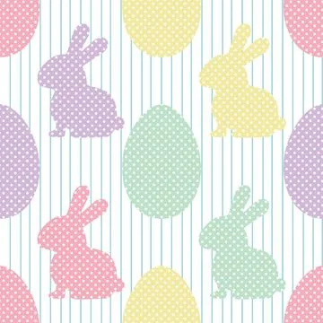 Seamless repeating pattern celebrating festive easter during spring Stockillustratie