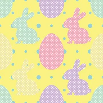 Seamless repeating pattern celebrating festive easter during spring 스톡 일러스트