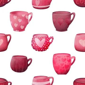 Seamless repeating pattern for coffee lovers Stock Illustration