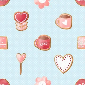 Seamless repeating pattern for coffee lovers Stock Illustration