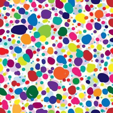 Seamless repeating pattern of color spots Illustrazione stock