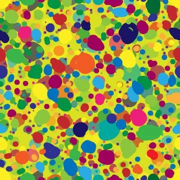 Seamless repeating pattern of color spots イラスト素材