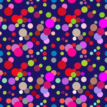 Seamless repeating pattern of colored circles イラスト素材
