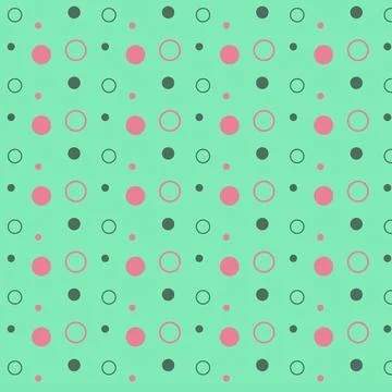 Seamless repeating pattern of colorful circles. Stock Illustration