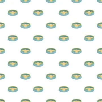 Seamless repeating pattern of comfy pet beds Stock Illustration