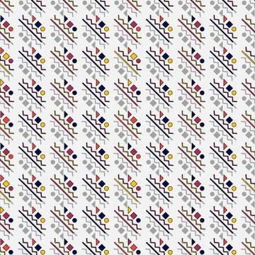 Seamless repeating pattern consisting of geometric shapes 스톡 일러스트