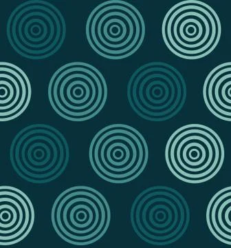 Seamless repeating pattern of cricles Stock Illustration