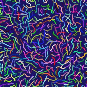 Seamless repeating pattern from curved lines Illustrazione stock