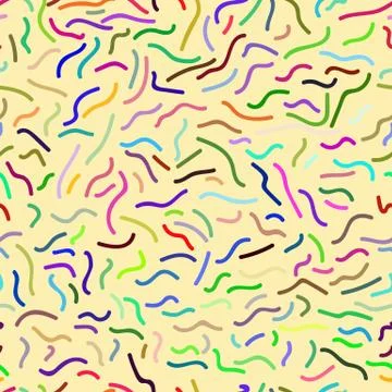 Seamless repeating pattern from curved lines Illustrazione stock