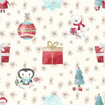 Seamless repeating pattern with cute bears Illustrazione stock