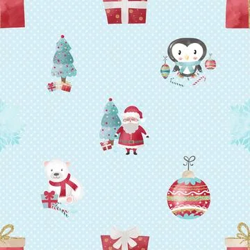 Seamless repeating pattern with cute bears Illustrazione stock