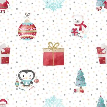 Seamless repeating pattern with cute bears Stock Illustration