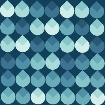 Seamless repeating pattern of drops Stock Illustration
