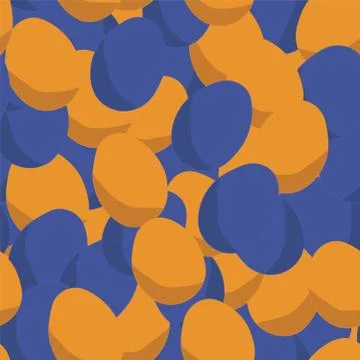 Seamless repeating pattern of easter eggs Stock Illustration