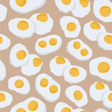 Seamless repeating pattern of eggs Stock Illustration