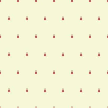 Seamless repeating pattern fire object Stock Illustration