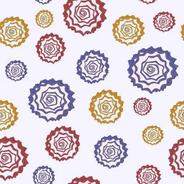 Seamless repeating pattern of flowers Stock Illustration