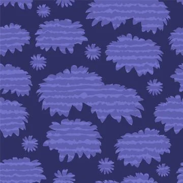 Seamless repeating pattern of flowers Stock Illustration