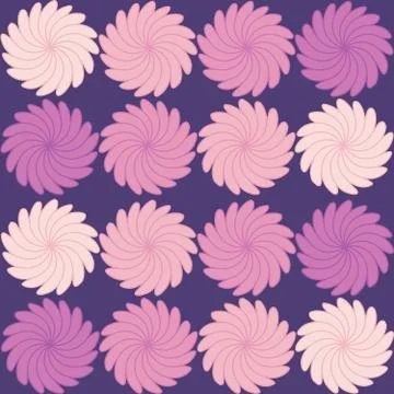 Seamless repeating pattern of flowers Stock Illustration