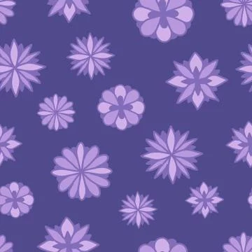 Seamless repeating pattern of flowers 스톡 일러스트