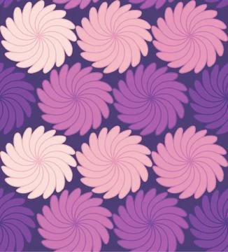 Seamless repeating pattern of flowers Stock Illustration