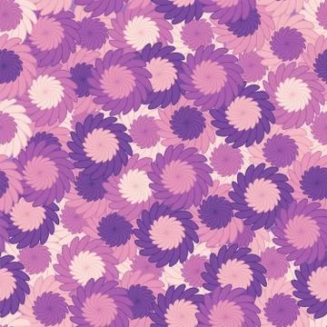 Seamless repeating pattern of flowers Stock Illustration