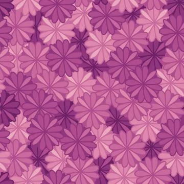 Seamless repeating pattern of flowers 库存插图