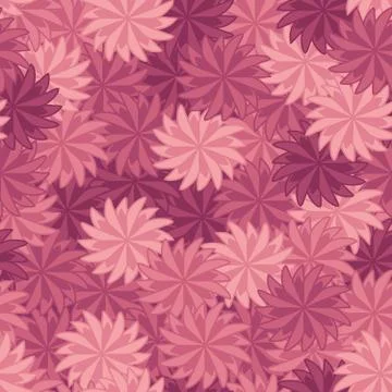 Seamless repeating pattern of flowers Stock Illustration