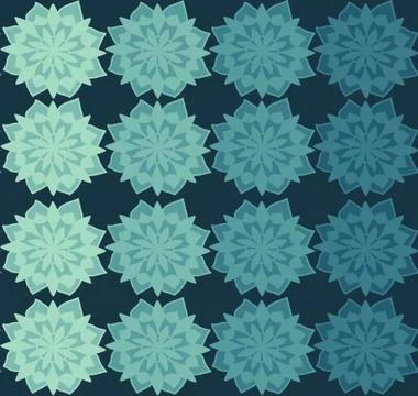Seamless repeating pattern of flowers Stock Illustration