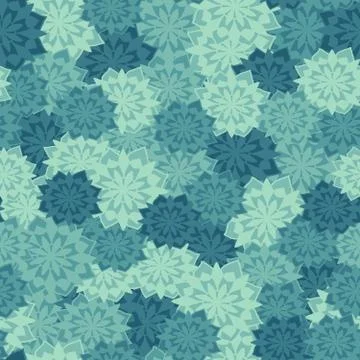 Seamless repeating pattern of flowers Stock Illustration