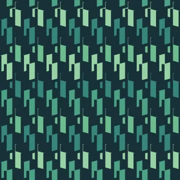 Seamless repeating pattern of geometric figures Stock Illustration