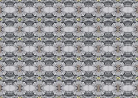 Seamless Repeating Pattern Grey Yellow Small Scale Illustrazione stock