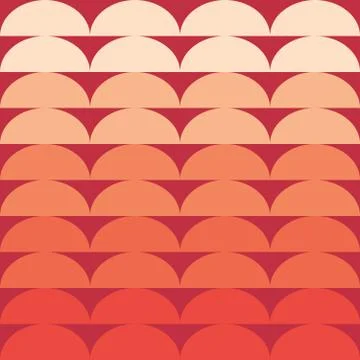 Seamless repeating pattern of halfcircles Stock Illustration