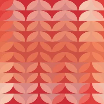 Seamless repeating pattern of halfcircles Stock Illustration