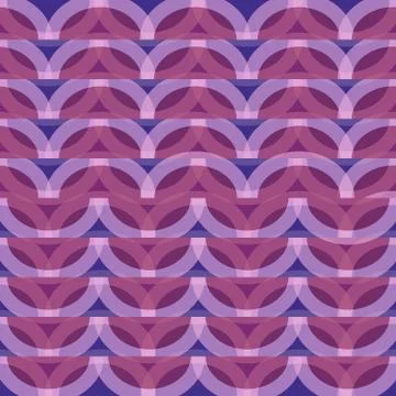 Seamless repeating pattern of halfcircles 库存插图