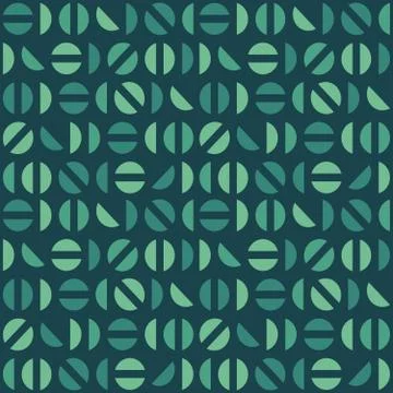 Seamless repeating pattern of halfcircles 스톡 일러스트