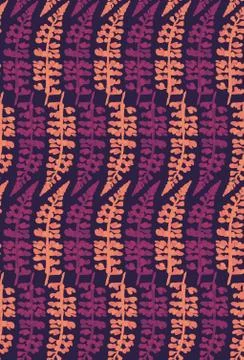 Seamless repeating pattern of lavender Stock Illustration